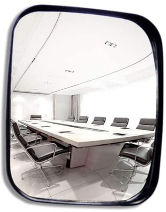 HUOCAI Verkehrsspiegel Weitwinkel Sicherheit Convex Familie Auffahrt Garage Krankenhaus Parkplatz Verkehrssicherheit Single Dot Spiegel, Innen und Außen,16 * 19cm (20 * 24CM)