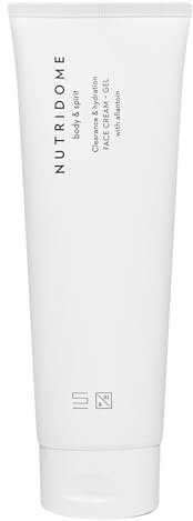 Nutridome - Cremiges Gesichtswaschgel mit Allantoin 120 ml - Reinigend und Feuchtigkeitsspendend, Für alle Hauttypen, Gesichtsreinigung, Reinigungsgel gesicht, Porentiefe reinigung, Tägliche Pflege