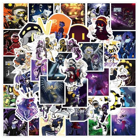 110pcs Cartoon Stickers, Cool Gaming Stickers for Kids Teens Adults, Vinyl Waterproof Graffiti Decals for Laptop Luggage Skateboard Guitar