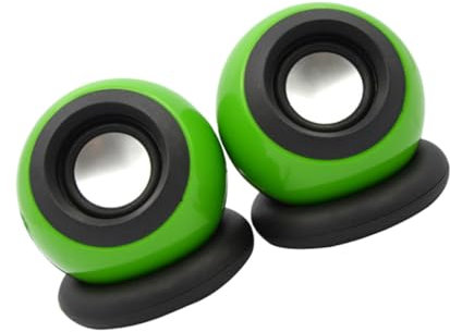 Gadpiparty 1 Paar Computerlautsprecher USB Kabelgebundene Lautsprecher Media-Player Green