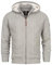 Indicode Herren INRandolph Strickjacke mit Kapuze und Reißverschluss | Cardigan Feinstrickjacke für Männer Lt Grey, XL