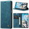 Azororo Coque pour Samsung Galaxy A15 5G/4G Premium Housse Cuir Protection Pochette Rabat Portefeuille Flip Case Porte Magnétique Coque Étui pour Samsung Galaxy A15, Bleu Vert