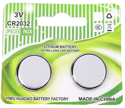 NOLOWY 3Volt 2032 Lithium Coin Cell Battery Long Last Power 2032 Battery for Watches Electronics,20mm Diameter 2pcs/4pcs