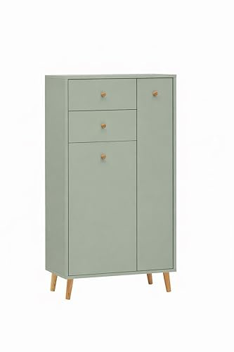 Schildmeyer Bjarne Highboard 160911, Pistazie, 60,2 x 33 x 103,4 cm