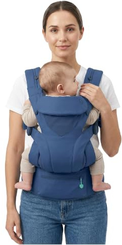 Koala Babycare Babytrage Neugeborene ab Geburt 0–36 Monate (3,2–20,4 kg) – Baby Trage mit Patentiertem Mitwachsendem Sitz in 3 Größen, Verstellbare Kopfstütze, Bauch-, Front- und Rückentrageweise