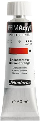 Schmincke PRIMAcryl Professional Brillantorange 60 ml Tube, 13 215 011