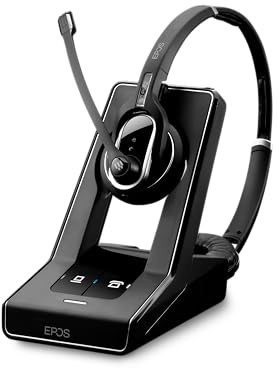 Sennheiser Enterprise Solution SD Pro2 ML Double-Sided Multi Connectivity Wireless Headset for Desk Phone & Skype for Business Ultra Noise-Cancelling Microphone, Black