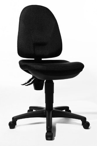 Topstar Bürostuhl mit Bandscheibensitz schwarz Point 30 - Hartbodenrollen