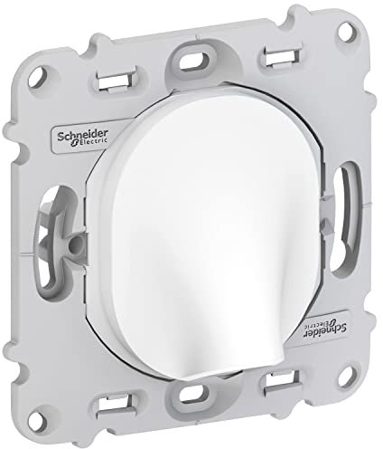 Schneider Electric - Ovalis – Kabelausgang – 16 A – Ø6..12 mm – ohne Abdeckplatte weiß – S261662