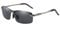 LZXC Herren Polarisierte Sonnenbrille UV400 Schutz Brille zum Autofahren, Metallisch, Regulär, Metallisch Grauer Rahmen/Schwarze Linse