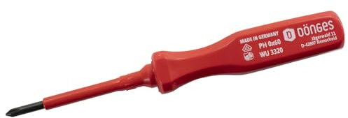 Dönges Kreuzschlitz-Schraubendreher, VDE-isoliert, DIN 7438, PH 3, 150 mm (Elektriker-Kreuzschlitzschraubendreher Isolierschraubendreher Kreuzschlitzdreher Schraubendreher Schraubenzieher)