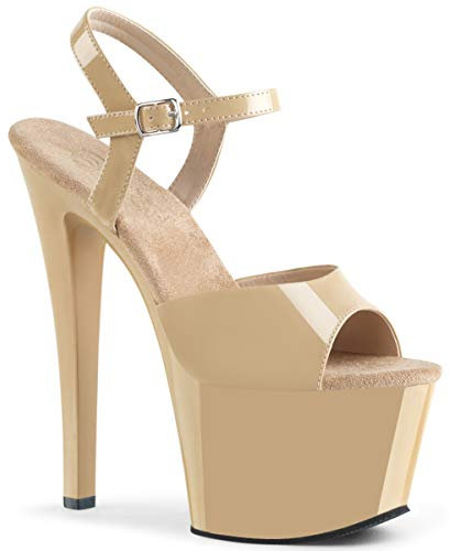 Pleaser SKY-309 Cream Pat/Cream UK 5 (EU 38)