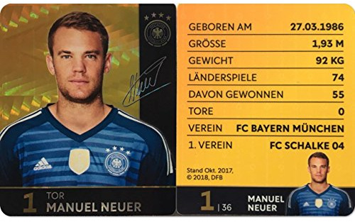Rewe 2018 WM DFB Russland - Glitzer Einzelkarten Sammelkarten Auswahl Einzelner GlitzerKarten (1 - Manuel - Neuer - Glitzer Einzelkarten)
