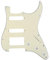 Musiclily Pro 11 Löcher HSS Strat Pickguard Gitarren Schlagbrett für American Modern Style Stratocaster E-Gitarre,3 lagig Crème