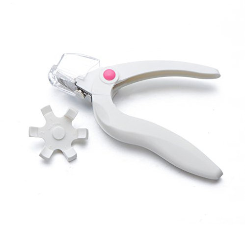 Nail Art Cuticle Clipper Cutter False Nail Tips French Manicure Tool - White hearsbeauty