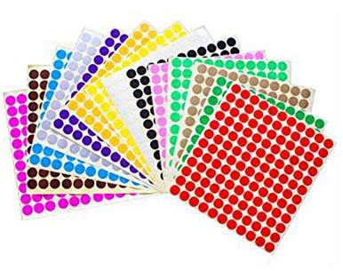 14 Sheets (1848 Pcs) Essential Oil Bottle Cap Labels Stickers Printable and Handwritten 13mm Round Blank Labels Stickers Top Label Stickers for Essential Oil Cap Assorted Color