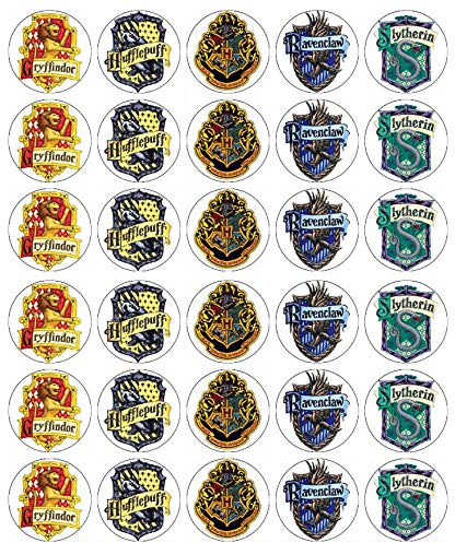 30 Harry Cupcake Toppers Edible Wafer Paper Fairy Cake Toppers Birthday Cakes