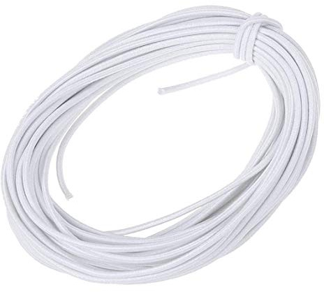 COTOWIN - Cordoncino elastico rotondo, 2 mm, 2 mm, colore: Bianco