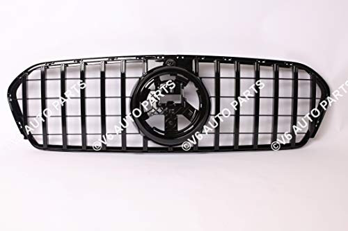 FRONT RADIATOR MASK BLACK SLATS GRILLE FOR GLE CLASS 2020 W167 SUV PANAMERICANA AMG GT MODEL CAR BUMPER FACE BONNET HOOD KIDNEY GRILL