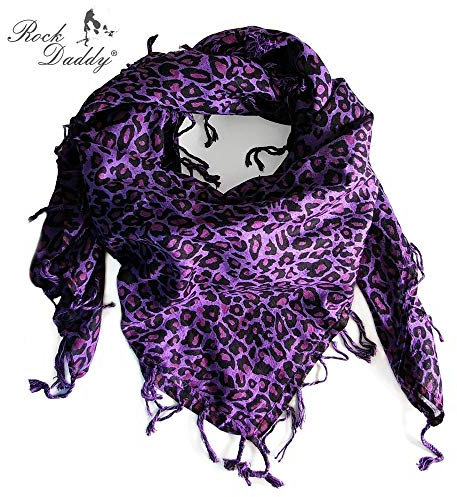 MB-Müller Pali-Tuch Leo mit Fransen in der Farbe: Lila