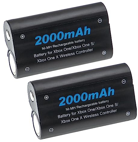 vhbw 2X Akku Ersatz für Microsoft BX01, C100 für Controller (2000 mAh, 2,4 V, NiMH)
