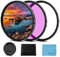 Kit di filtri universali da 77 mm, filtro UV CPL FLD, filtro di protezione UV, filtro polarizzatore circolare, filtro fluorescente con copriobiettivo, ricambio per fotocamere Canon, Nikon, Sony