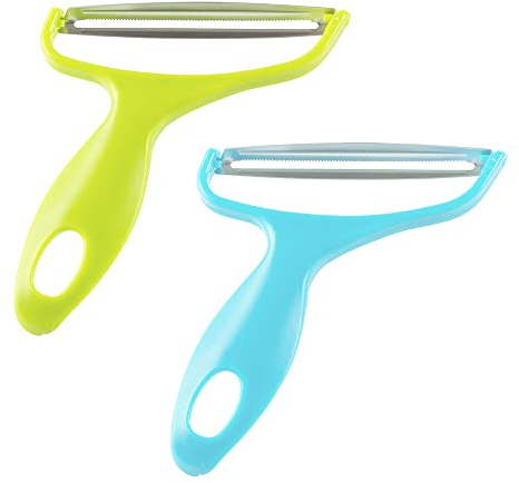 2 Pcs Y Shaped Swivel Potato Peeler Wide Mouth Peeler Fruit Peeler for Home Kitchen Vegetables Fruits Salad Potato Cabbage
