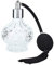 Bouteille de Parfum en Clair, Bouteille en Verre Vide de 80 Ml avec Pompon, Bouteille en Verre Rechargeable Vintage