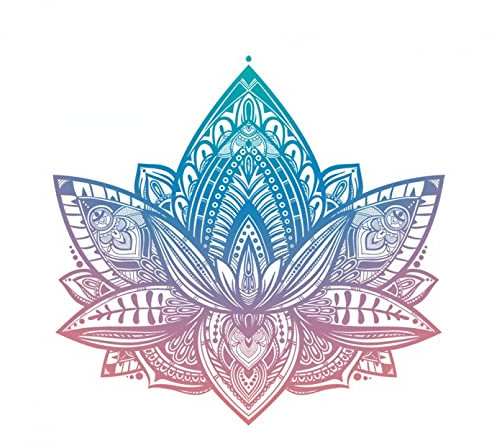 MACMRD Auto Aufkleber 18x18cm Mandala Vinyl Aufkleber Auto Stoßstange Körper Heckscheibe Dekorative wasserdichte Aufkleber