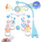 Weinsamkeit Baby Mobile, Baby Spielzeug fur Bett mit Musik, Nachtlicht & Projektor, Mobile Baby Spieluhr mit 150 Melodien, Babyspielzeug ab 0 1 2 3 4 5 6 Monate Neugeborene Baby Geschenk (Blau)