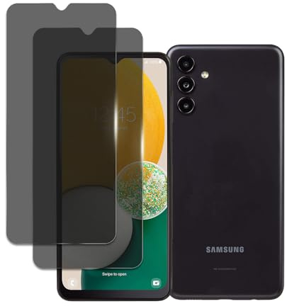 2pcs Verre Trempé Anti Espion pour Samsung Galaxy A13 4G/5G, Privacy Film de Protection en Verre Trempé, Écran Anti-rayures, Anti-emprenites digitales, Haute Définition, Sans Bulles