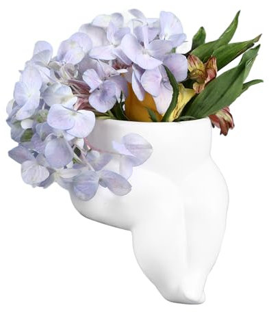 AUNMAS Körpervase, Keramik, Fette Beine, Körperförmige Vase, Körperskulptur, Vase für Dekoratives Büro, Hochzeit, Zuhause