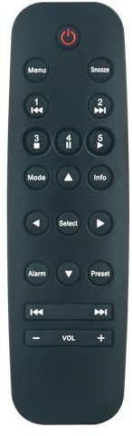 AULCMEET Remote Control Replace fit for Roberts Stream Stream 93i DAB, Stream 83i DAB, 93iDAB, 83iDAB