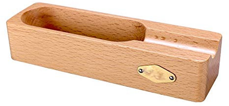 CULPRT Aschenbecher Rechteckige Persönlichkeit Aschenbecher, Stilvoll Gestaltete Retro -Aschenbecher Aus Massivem Holz, Wohnungsbaudekorationen