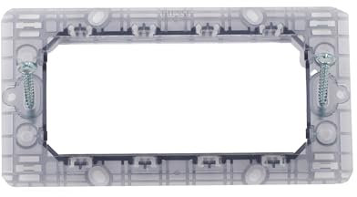 BRATEK 4 Suporte para Placas Matix de 4 Módulos, Marco Interruptor de Pared