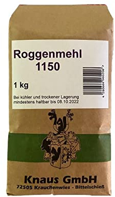 Roggenmehl Type 1150 Roggenmehl in Bäckerqualität (12,5 kg)