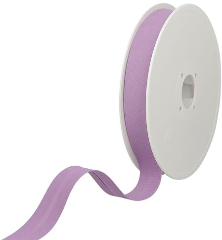 Les Petits Rubans Schrägband – 30 mm breit, gefaltet 15 mm, 25 m Rolle, 50% Baumwolle, 50% Polyester, Bordüre zum Nähen, Banner, Polster, Möbel, Paspeln, Kleidung, Decken