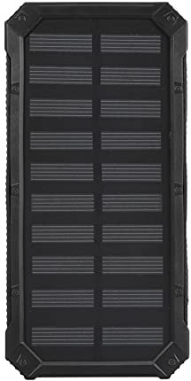 Banque D'énergie Solaire Portable, Deux Ports USB, avec Une Grande capacité de 20 000 MAh, Rapide pour Tablettes Téléphoniques, Alimentation de Secours, Batterie Externe 5