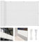 Brise Vue Balcon Cache Vue 400 x 50 cm HDPE 220 G/M², Résistant Aux UV, Brise-Vue pour Balcon Protéger, avec Attaches Câble et Cordons, pour Piscine, Patio, Blanc