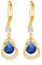Gold Ohrringe Geburtsstein hängend ohrringe 14K gold hängend gold ohrringe Feine Schmuckstücke Geburtstagsgeschenke für Frauen(Gold September)