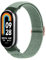 Oumida Armband für Xiaomi Mi Smart Band 8 / Xiaomi Smart Band 9 Uhrenarmband, Elastische Nylon Armbänder, Verstellbare Sport Ersatzarmband Herren Damen für Xiaomi Mi Band 9/ Mi Band 8, Avocadogrün