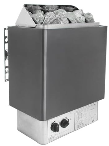 PoêLes De Sauna électriques 3KW-6KW, Poêle De Chauffage De Sauna électrique En Acier Inoxydable, PoêLe De Sauna Sec à ContrôLeur Externe Pour La Maison, L'hôtel, Le Spa, Le Hammam,3KW