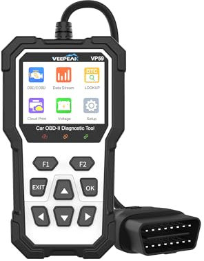 Veepeak Auto OBD2 Scanner Code-Lesegerät Fahrzeugmotor-Diagnosewerkzeug EOBD-Scan-Tool mit Allen OBD-II-Modi und Trageetui, für Benzinfahrzeuge ab 2001 und Dieselfahrzeuge ab 2004