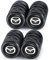 4pcs Auto Ventilkappen Legiertes Ventilkappen für Mazda M2 M3 M5 M6 MX5 RX7 RX8 A8 CX9 MX6 R3 CX-5 CX-7 CX-8, Stylische & Staubdichte Reifenventil-Kappen für Auto,Zubehör für Autoreifen, Schwarz