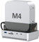 Gewokliy Station d'accueil pour Mac mini M4 2024, boîtier SSD NVMe USB4 M.2 NVMe 40 Gbit/s, compatible avec Thunderbolt 4/5, station d'accueil USB 10 Gbit/s avec lecteur de carte SD4.0