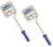 2 x Small Long Handled Paint Roller Set 4 inch - 2 Roller Refills Foam and Fabric Heads - Long Reach Decorating Paint Roller - Suitable for Walls Ceilings Radiator and skirting Boards.