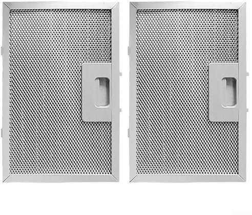 Filtro de grasa de metal para campana extractora, 506 x 300 x 9 mm, filtro de ventilación para campana extractora