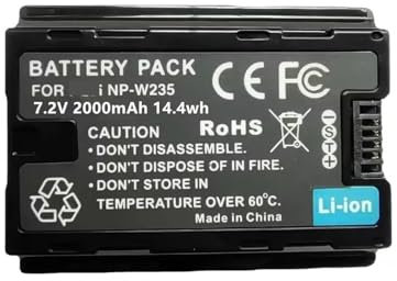 Batterie Rechargeable NP-W235 7,2 V 2000 MAh for Appareil Photo Numérique Fujifilm GFX 100S X-T4 VG-XT4(3pcs)