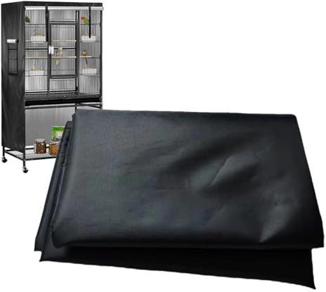 Funda para jaula de loros – 97 x 60 x 130 cm, cubierta grande para jaula de pájaros, pantalla opaca, tela transpirable, protector de reducción de molestias, protector de jaula nocturna para loros