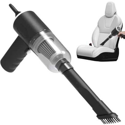 Derwrtup Aspirateur multifonction, aspirateur à main sans fil, aspirateur portable, mini dépoussiérant, filtration à haute efficacité, dépoussiérant USB à charge rapide